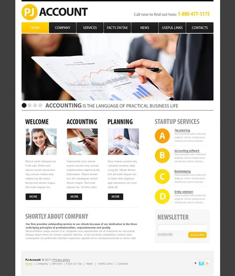 Accounting Website Website Template #32829 in Bookkeeping Website ...