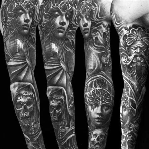 Tattoo P, Dark Art Tattoo, Body Art Tattoos, Leg Sleeve Tattoo, Tattoo Sleeve Designs, Tattoo ...