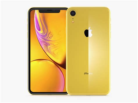 Apple iPhone XR Yellow 3D | CGTrader