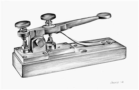 Sketch of the Day: Telegraph machine by Samuel FB Morse