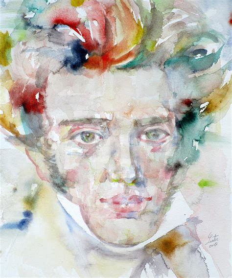 SOREN KIERKEGAARD - watercolor portrait Painting by Fabrizio Cassetta - Fine Art America