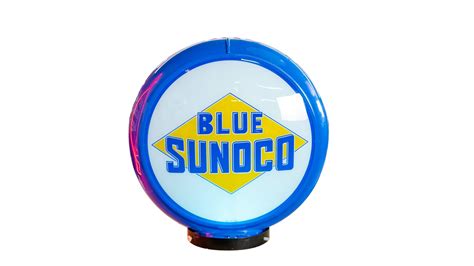 Blue SUNOCO Gas Pump Globe at Indy Road Art 2022 as E163 - Mecum Auctions