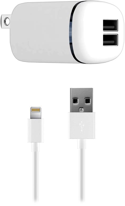 Best Buy: Just Wireless Lightning Wall Charger White 13101