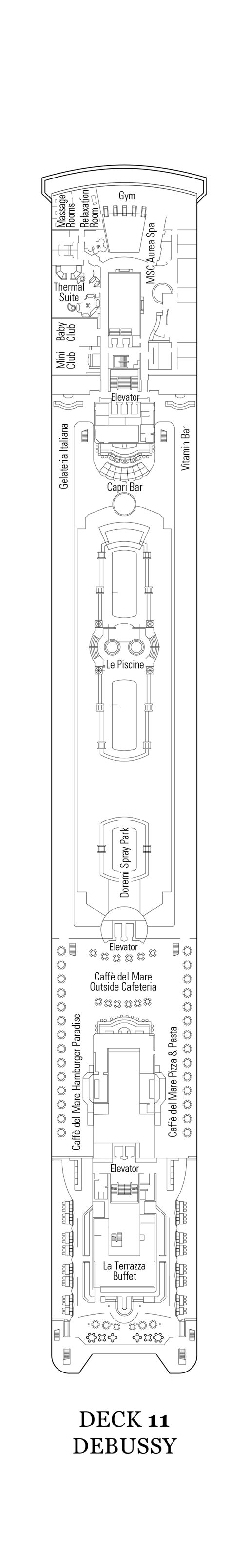 MSC Sinfonia Deck Plans | CruiseInd