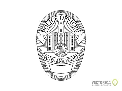 Santa Ana California Police Department Badge Santa Ana CA PD - Etsy