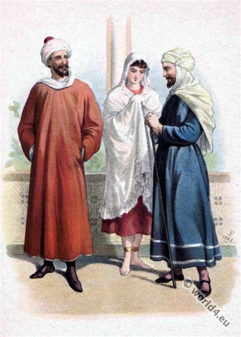 Medieval Arab Moorish robes in 13th century.