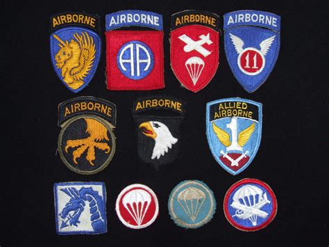 A Collection of Original US Airborne Cloth Insignia