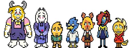 I ♡ Deltarune!!! - I did some idle sprites for Asgore, Toriel,...