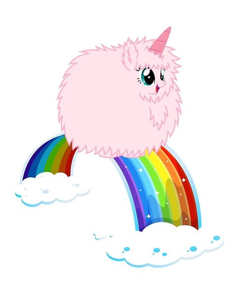 Pink Fluffy Unicorns Dancing On Rainbows • Buy this artwork on apparel ...