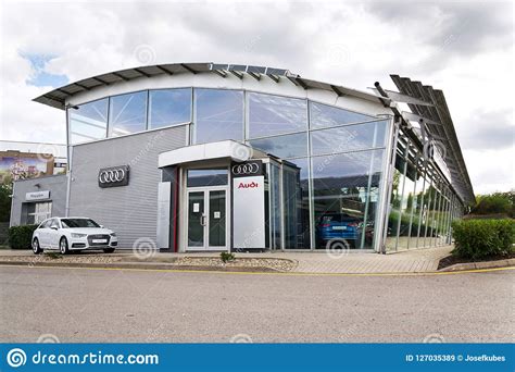 Audi Company Logo on Dealership Building Editorial Stock Image - Image ...