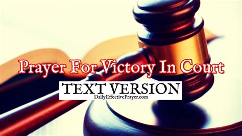 Prayer For Victory In Court (Text Version - No Sound) - YouTube