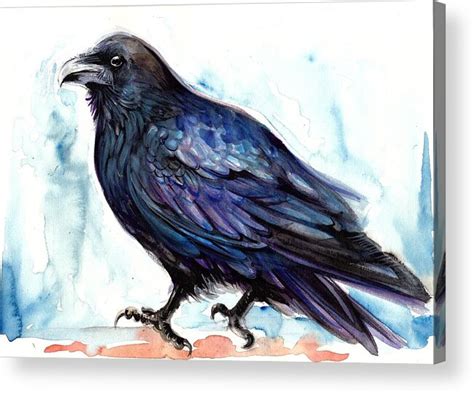 Raven Bird Painting