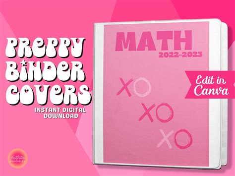 Math Binder Cover Sheet