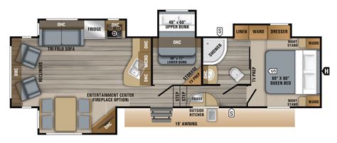 Jayco Eagle HT 30.5MBOK | Rv floor plans, Travel trailer floor plans, Bunk house