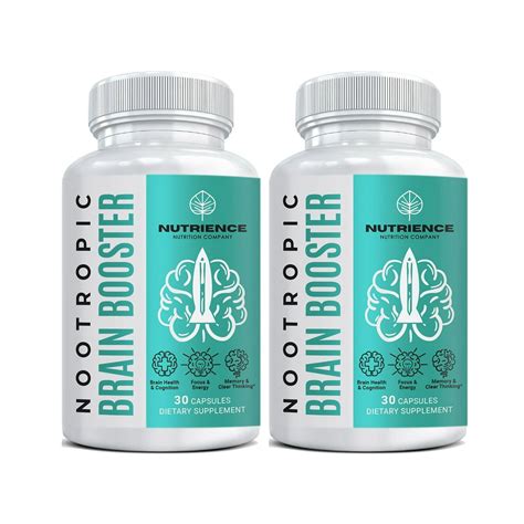 Nootropic Brain Supplement with Ginko Biloba - Natural Brain Booster, Focus Supplement, and ...