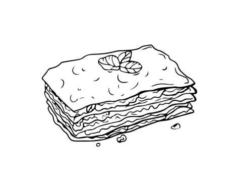 570+ Drawing Of The Lasagna Stock Photos, Pictures & Royalty-Free ...