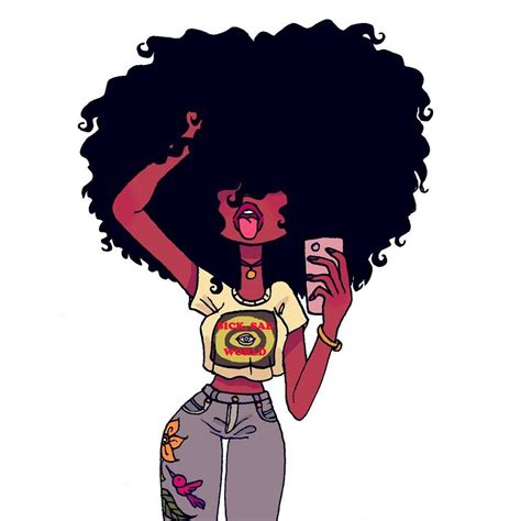 How To Draw An Afro Woman