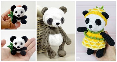 Panda Crochet Pattern Kits & How To Blueprints etna.com.pe