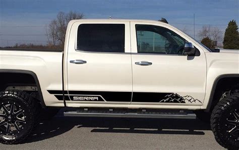 Decal Sticker Vinyl Side Door Stripe Kit for GMC Sierra Z71 1500 ...