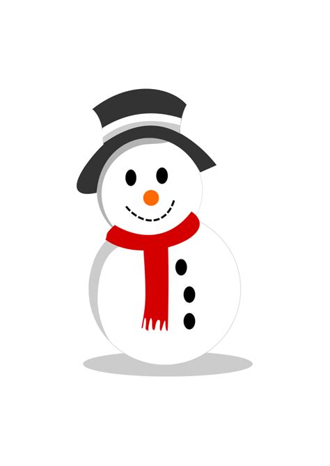 Snowman Clipart Winter Free SVG File - SVG Heart