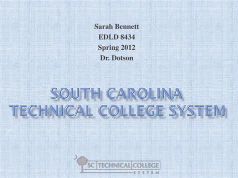 PPT - South Carolina Technical College System PowerPoint Presentation ...