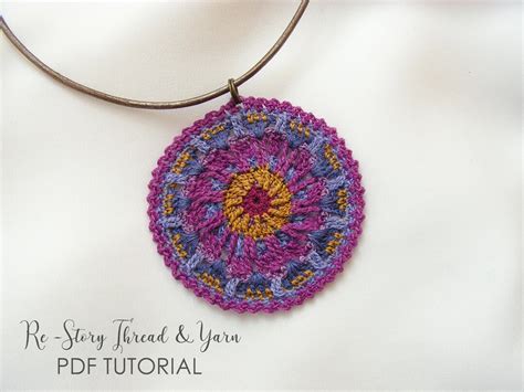 PATTERN Crochet Earrings, BOHO Crochet Necklace, Crochet Tutorial, Thread Crochet JEWELRY ...