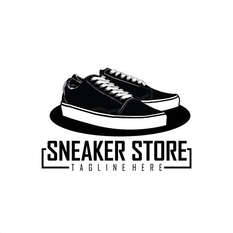 SNEAKER STORE LOGO TEMPLATE BLACK AND WHITE 5439330 Vector Art at Vecteezy