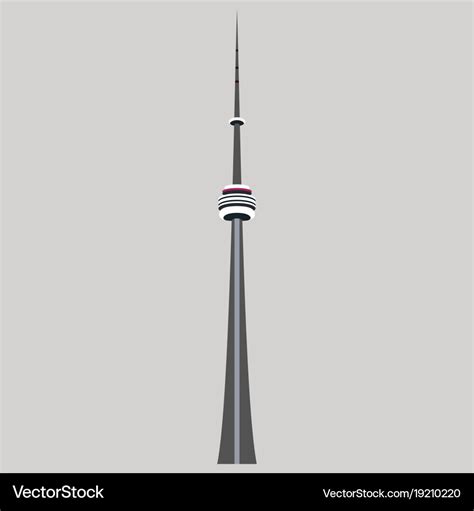 Tv cn tower in toronto famous world landmarks Vector Image