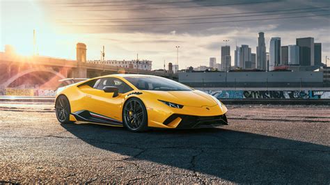 Download wallpaper 1920x1080 lamborghini huracan, yellow, sports car ...