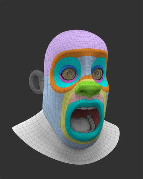 ArtStation - Character Face Study, Jonathan Gagnon | Face topology, Character design, 3d character