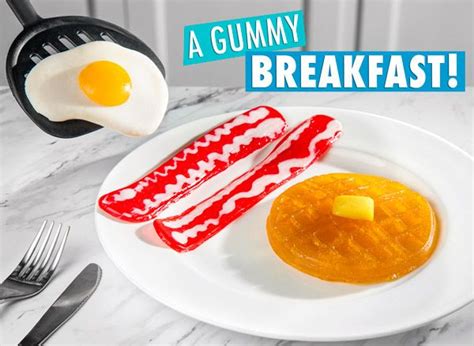 Gummy Breakfast: Gummy shaped like a morning meal. | Morning food, Food ...