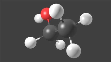 Ethanol molecule - Model 3D model | CGTrader