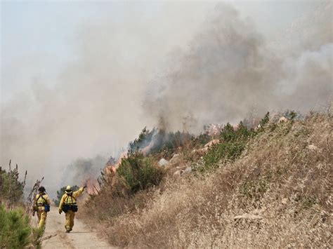 Lakeside Fire District: El Monte Fire Spreads Towards Cleveland National Forest