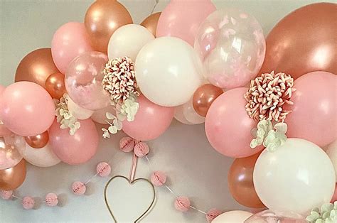 Pink Rose Gold Balloon Arch Garland Birthday Baby Celebration | Etsy