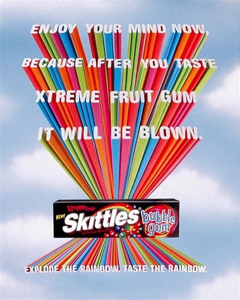 Typography ads, Skittles, Typography