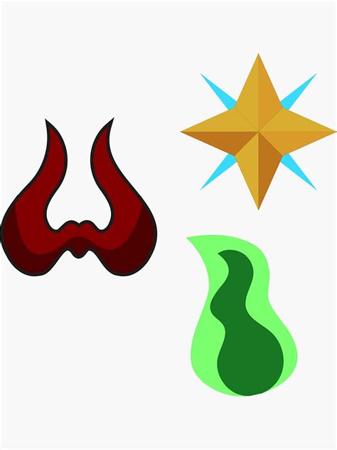 "Runescape god triad symbols" Sticker for Sale by CheckMateDesign | Redbubble