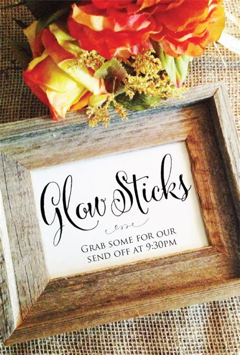 Glow Stick Wedding Glow Sticks Send off Wedding Decoration - Etsy