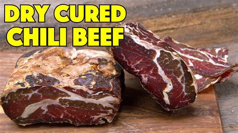 Modern Charcuterie - Dry Cured Chili Beef - Glen And Friends Cooking - How To Cure Meat At Home ...