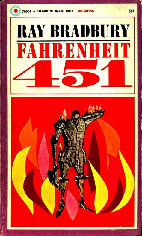 fahrenheit 451 : ray bradbury : original cover : art by joe pernaciaro ...