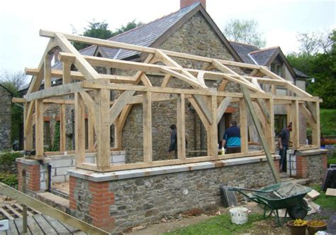 Pin by Georgi Zahariev on Oak frame extension | Framing construction, Timber framing, Timber ...