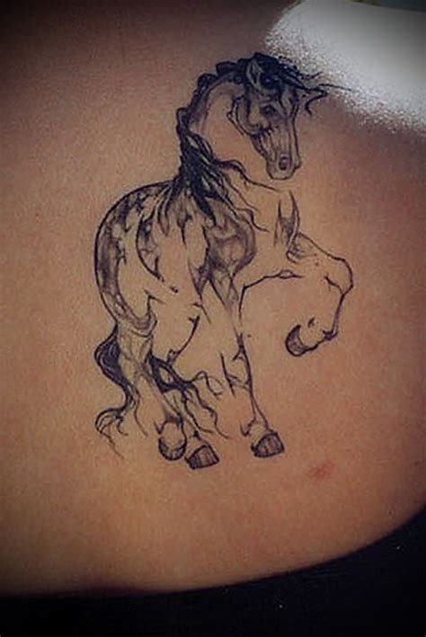 Cute black horse silhouette tattoo - Tattooimages.biz