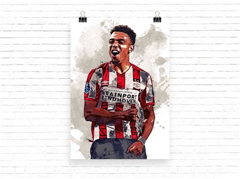 Donyell Malen Print Donyell Malen Psv Eindhoven – Poster | Canvas Wall ...