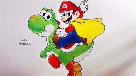 Como Dibujar Super Mario Y Yoshi Paso A Paso Super Mario Dibujos | Porn ...