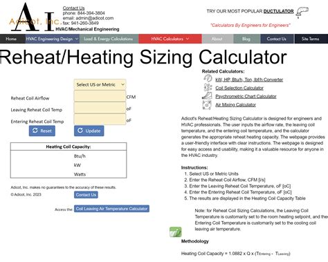 Electric Heater Sizing Calculator - Image to u