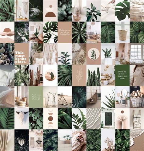 Wall Collage Kit Botanical BOHO Aesthetic DIGITAL DOWNLOAD - Etsy