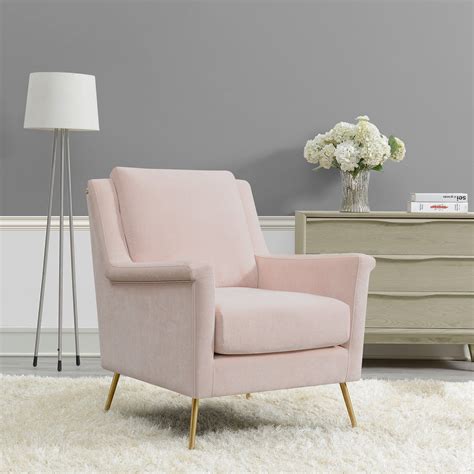 Cambridge Mid Century Modern Blush Pink Accent Chair | RC Willey | Muebles para salas pequeñas ...