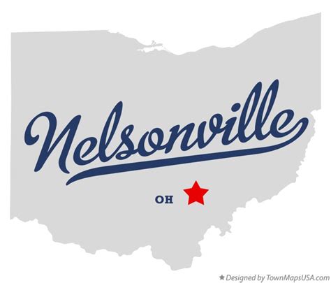 Map of Nelsonville, OH, Ohio