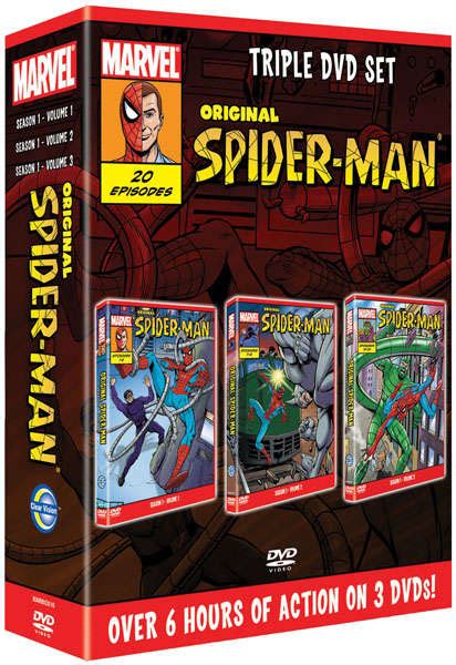 Original Spider-Man: Triple DVD Set - Season 1 Volume 1, Season 1 Volume 2 and Season 1 Volume 3 ...