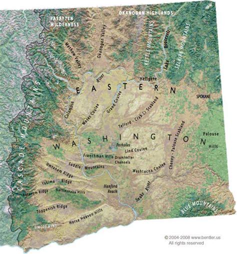 Mountains Of Washington State Map - Alvera Marcille