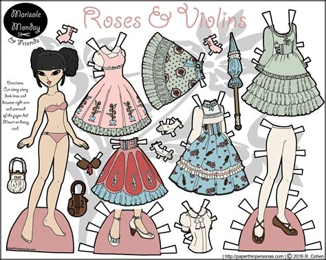 Roses & Violins: A Lolita fashion Paper Doll